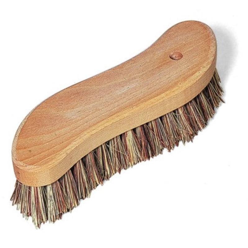 S shaped scrubbing brush