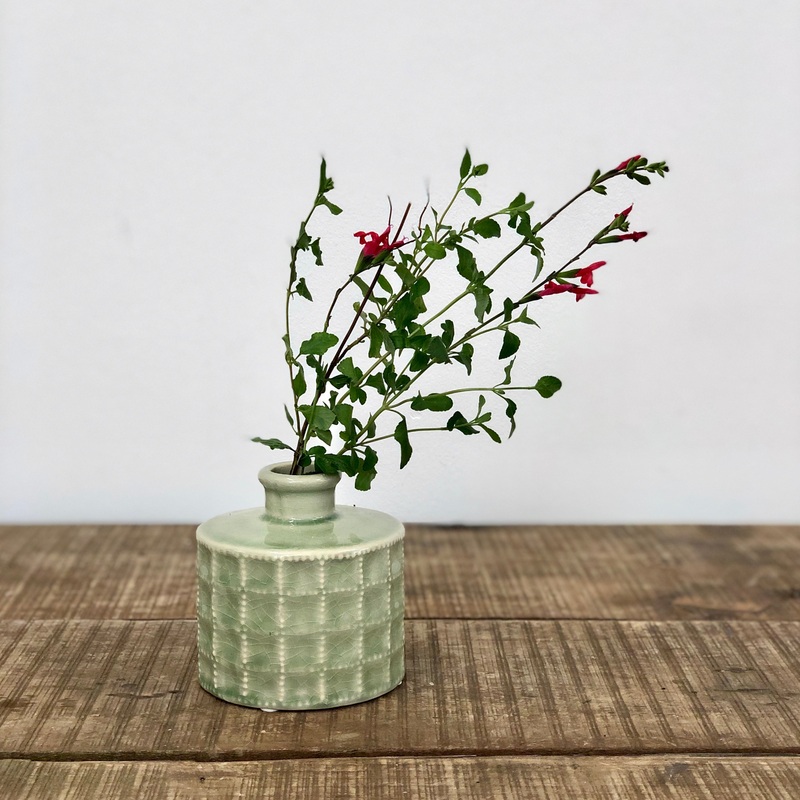 Sorrento Ceramic Vase – Sage Green