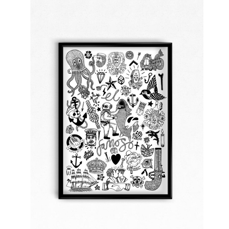 Tattoo Flash A3 – Rich Fairhead