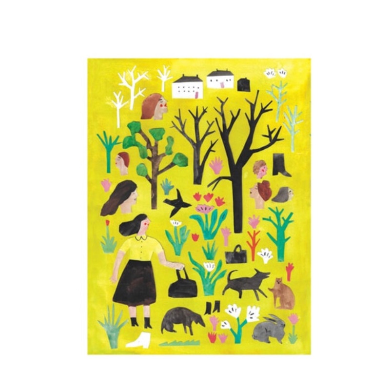 Woods Collage Fine Art Print 30x40cm