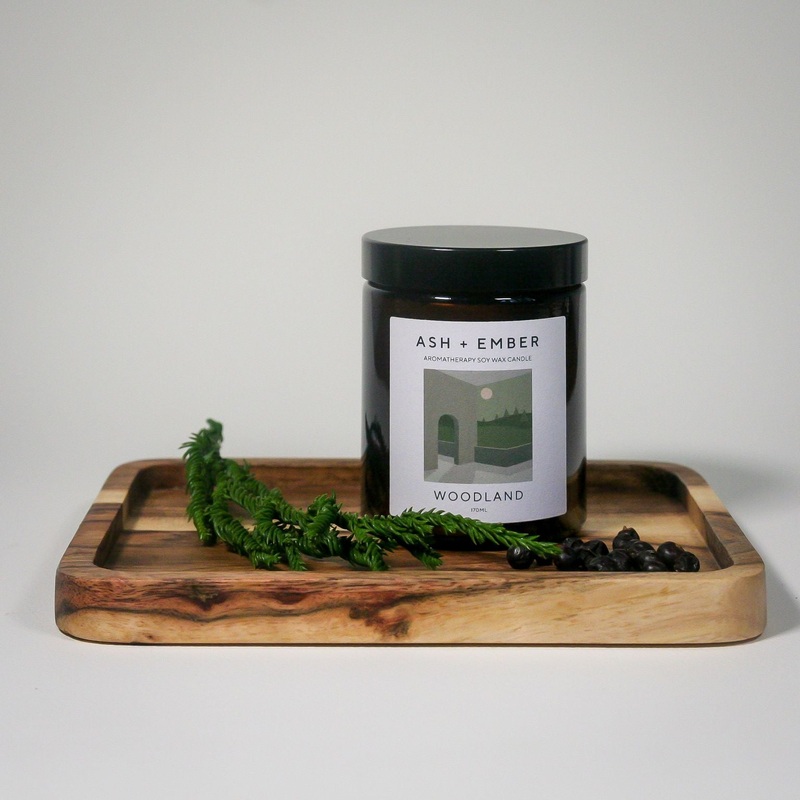 Ash + Ember Woodland Aromatherapy Candle