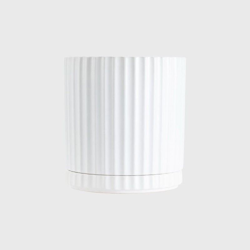 Athens Large Planter Pot White 17.5cm