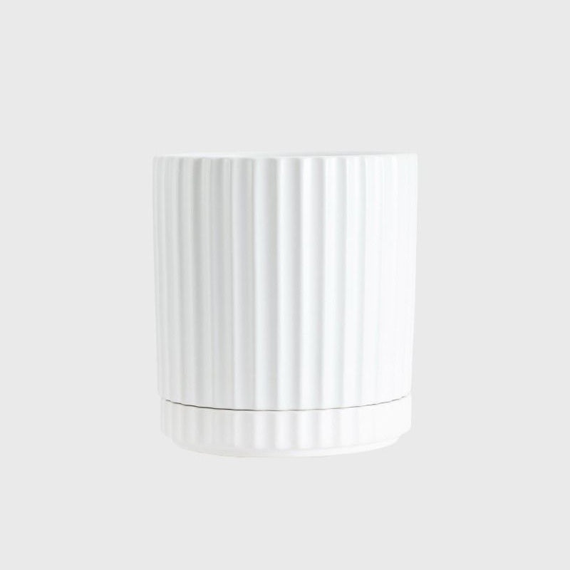 Athens Medium Planter Pot White 14.5cm