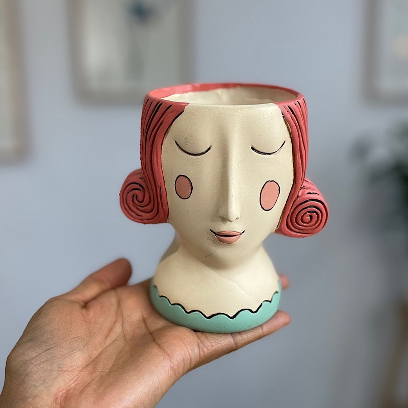 Baby Rose Planter Red