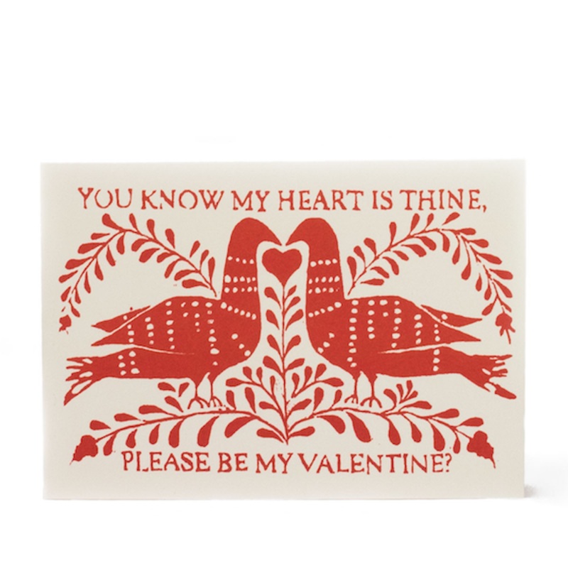 Be My Valentine Card – Cambridge Imprint