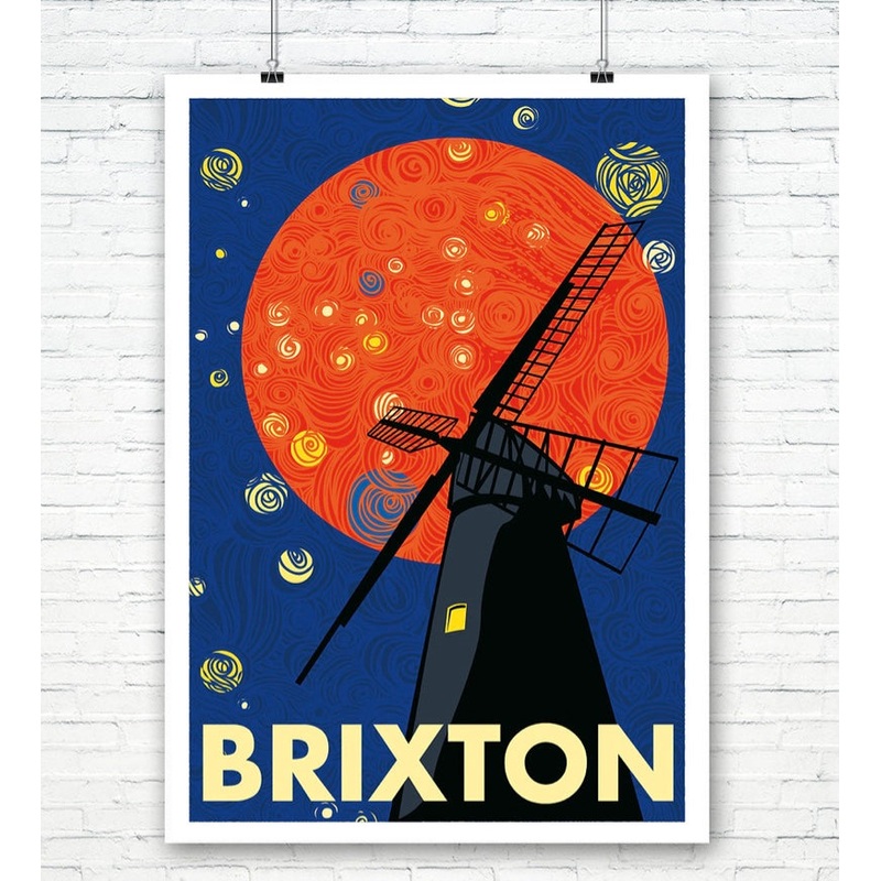 Brixton Windmill A3 Print – Eye for London Prints