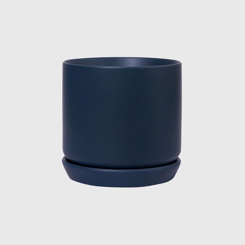 Oslo Medium Planter Pot Navy 15cm