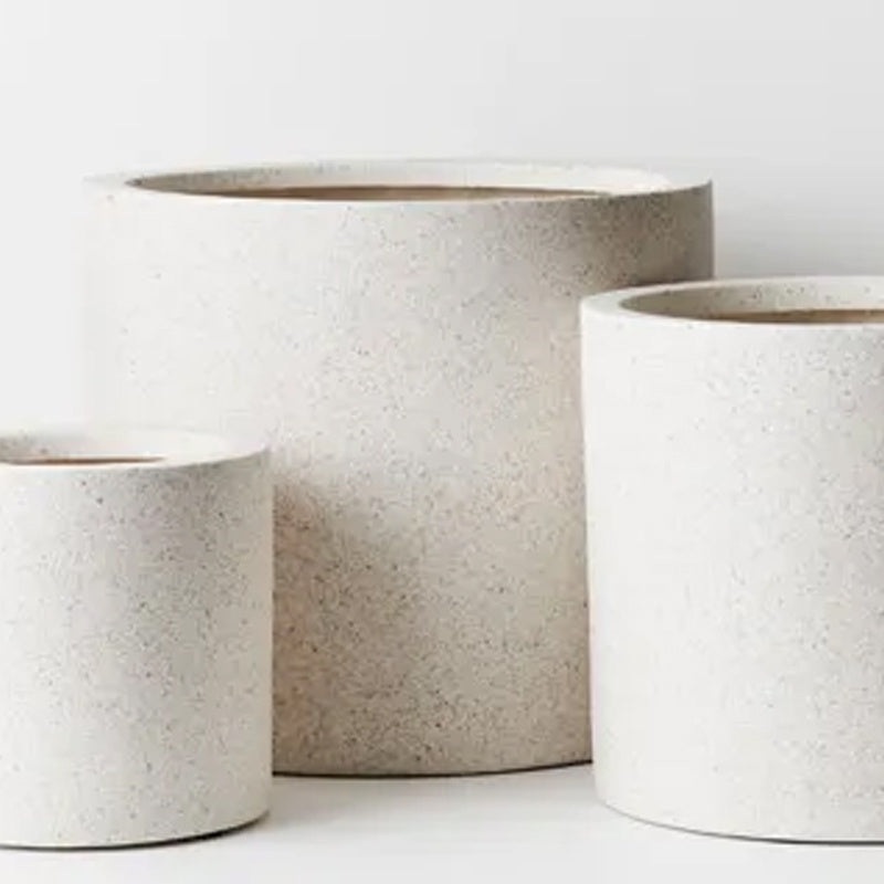 Cenzo White Cylinder Pot 36cm