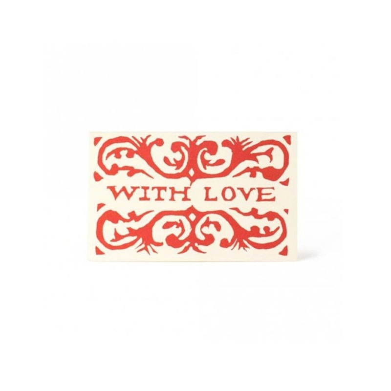 Pack of Six Small With Love Cards – Cambridge Imprint