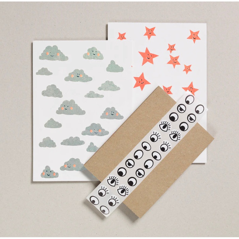 Writing Paper Set – Clouds & Stars