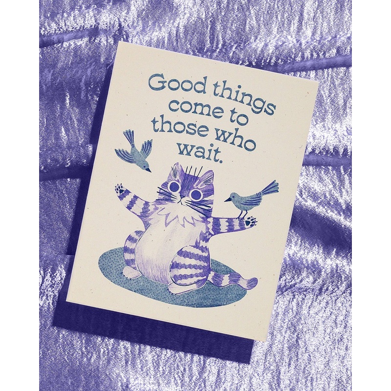 Good Things – Risograph Greeting Card