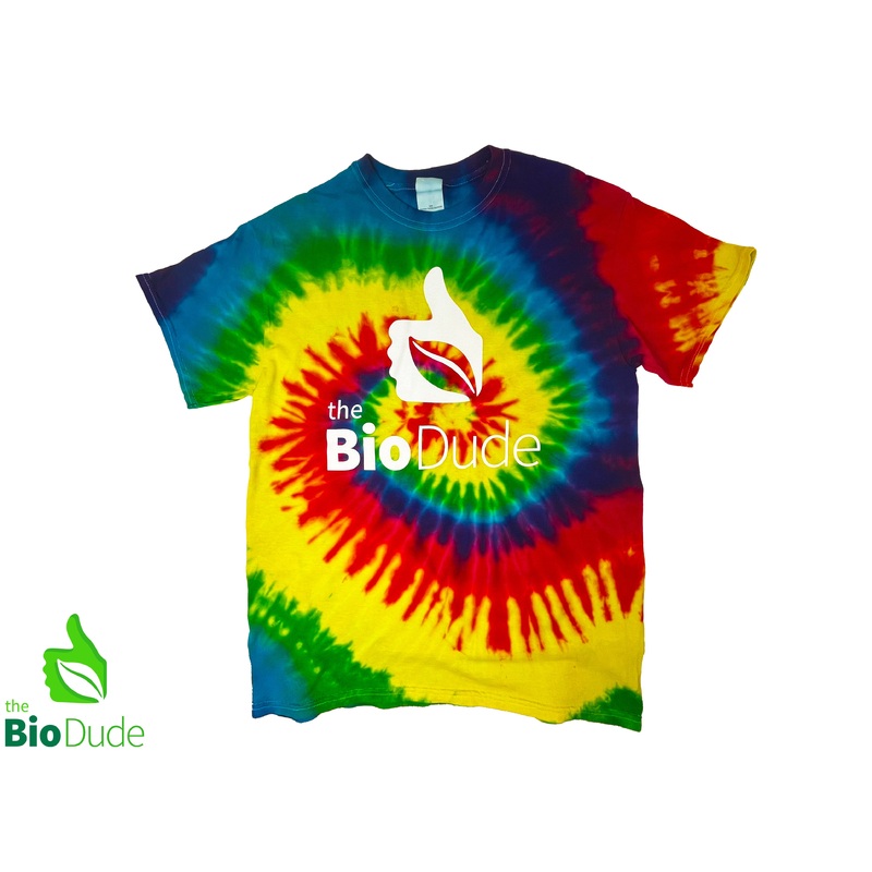 Bio Dude Tie Dye T-Shirt – RAINBOW