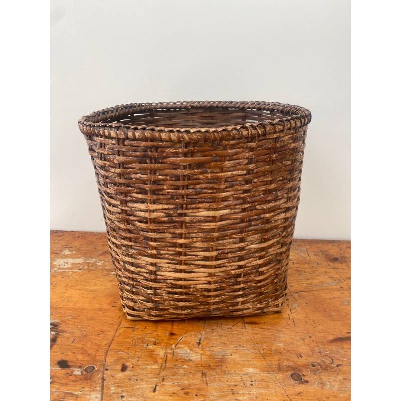 Dark waste basket