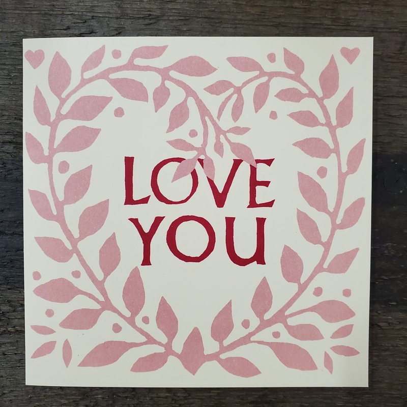 Love You Card – Cambridge Imprint