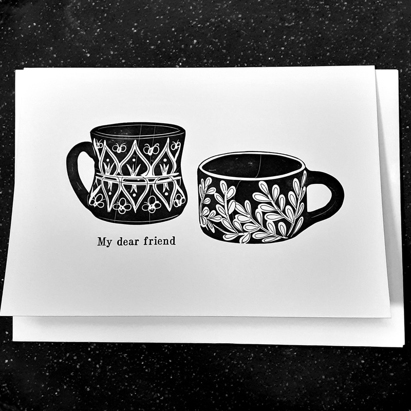 My Dear Friend Letterpress Greetings Card