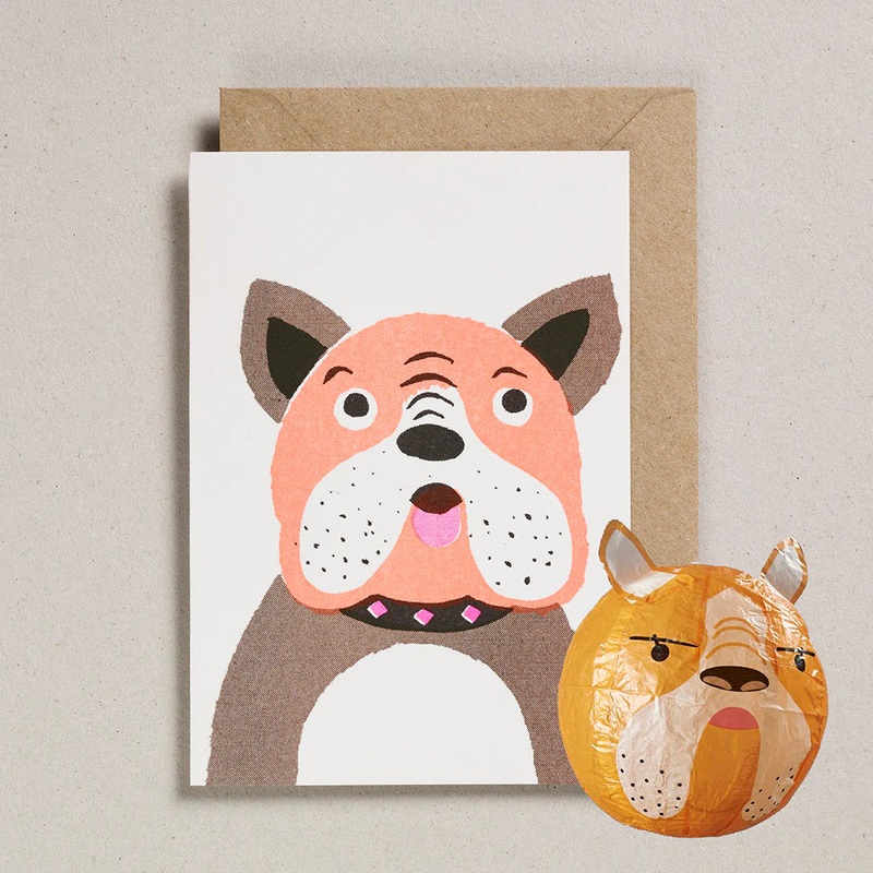 Paper Balloon Card – Dog