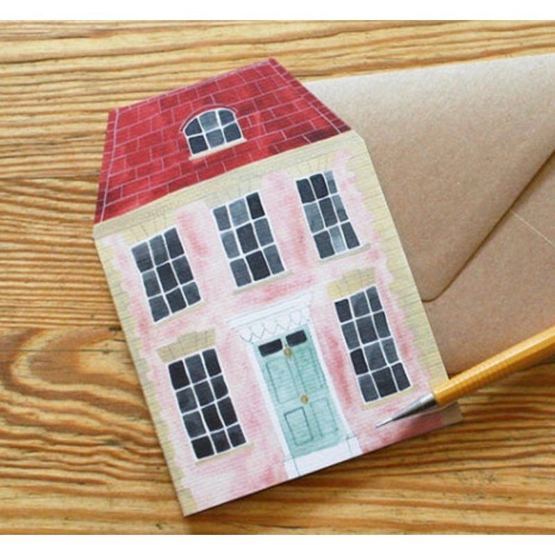 Pink House Card – Eleanor Percival