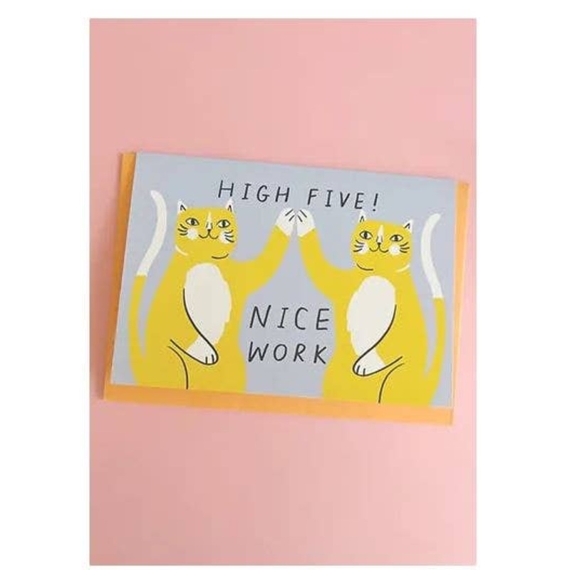 High Five Teamwork Eco Greeting Card