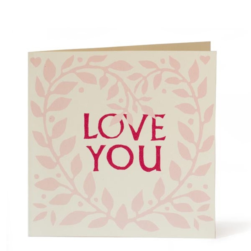Love You Wreath Card – Cambridge Imprint