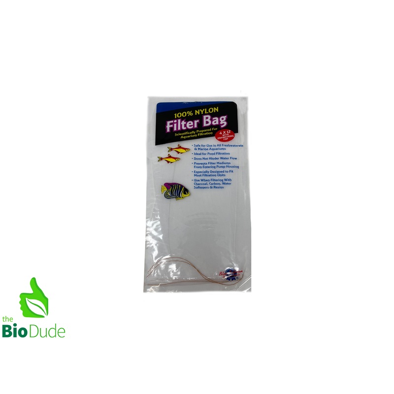 Nylon Filter Bag w/ draw string 4 x 12