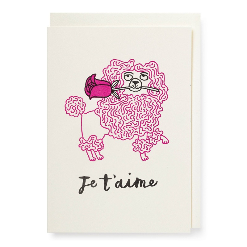 Je T’aime | Letterpress Cards | Small Cards