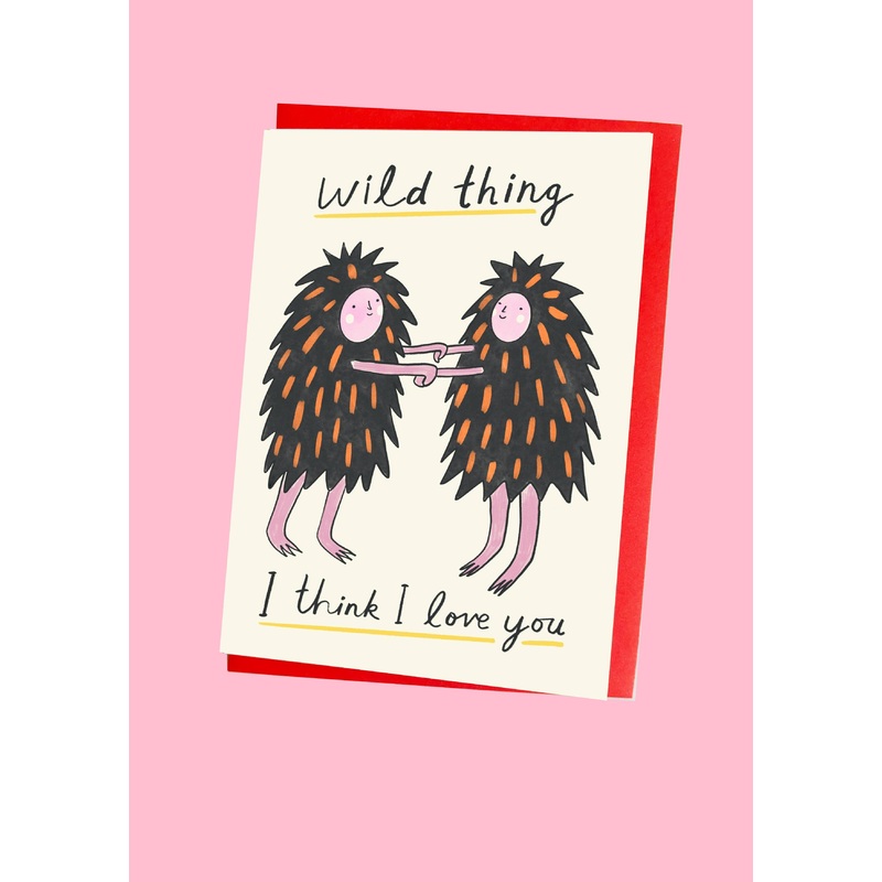 Wild Thing Love You Eco Greeting Card