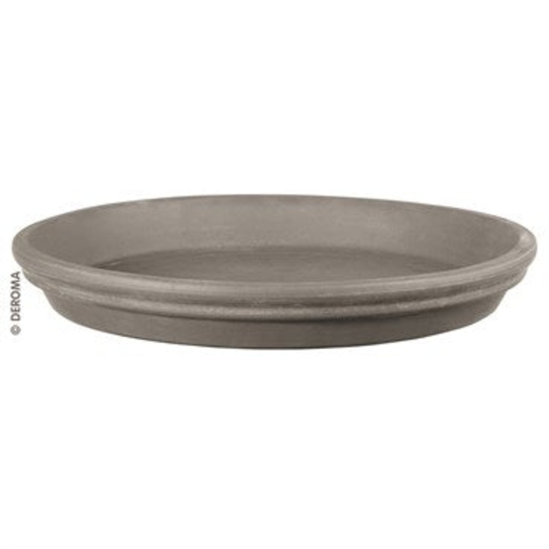 Deroma Graphite Clay Saucer – 6.7