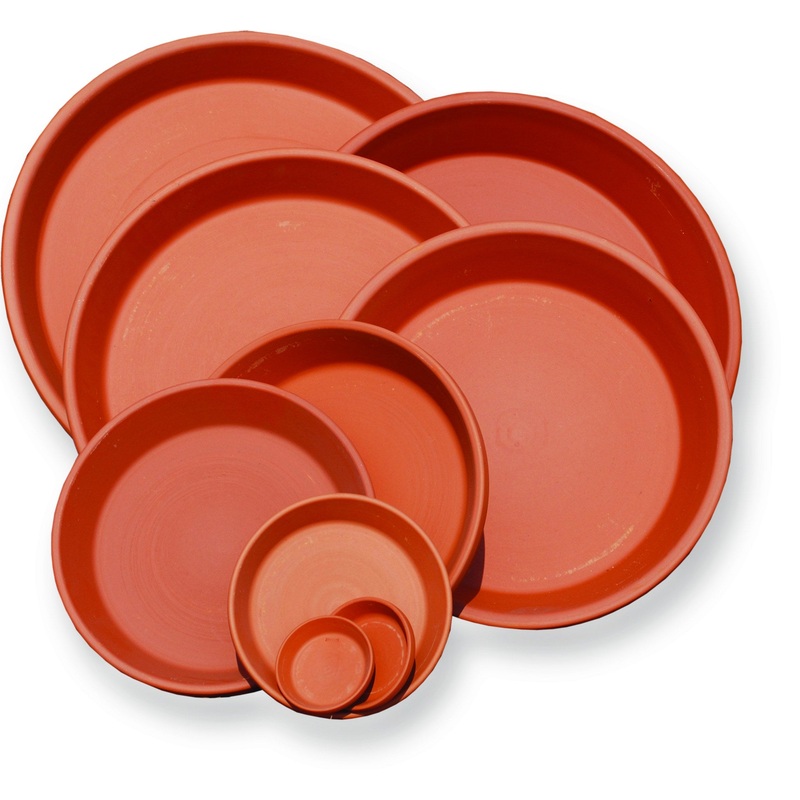 Terra Cotta Saucers – Standard German Red Clay