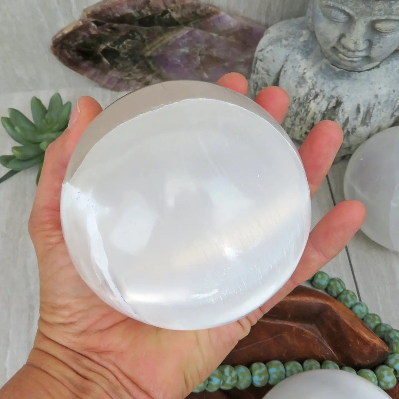 Selenite Sphere – White Orb