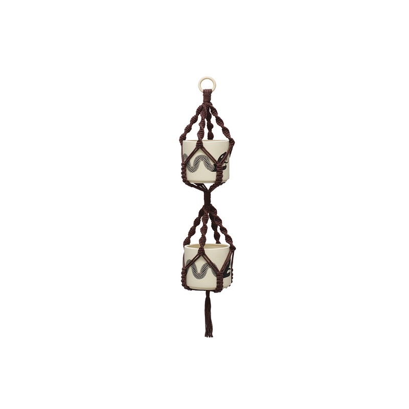 Double Plant Hanger – Brown 50