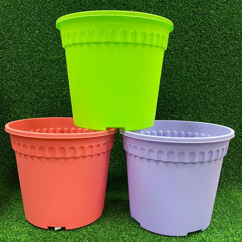 Ggssk Medium Assorted Colors Pot (Set of 3pcs)
