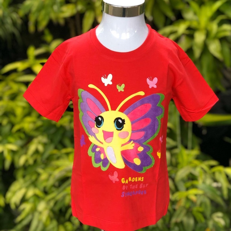 Mcka Butterflies Faux Kids T-Shirt (Hot Pink)