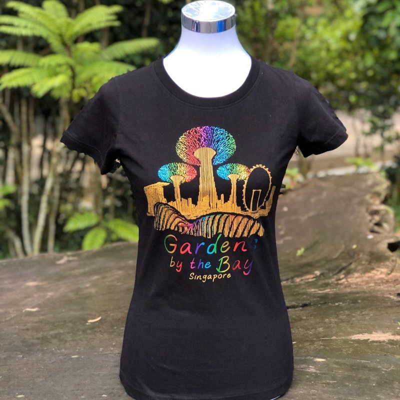 Mrtwft City in a Garden Lines Ladies T-Shirt (Black)