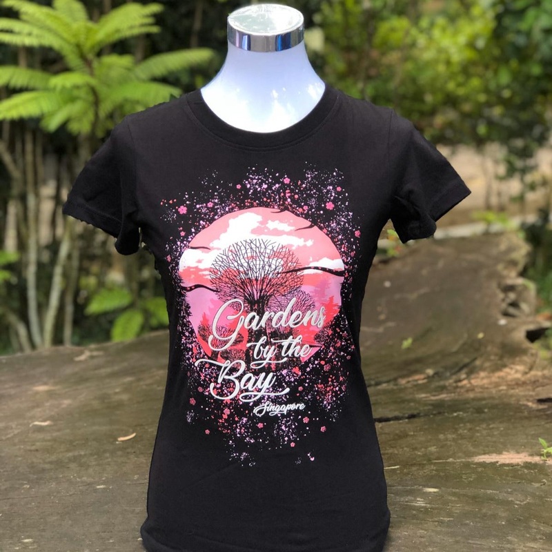 Mrtwft Supertrees Splatter Ladies T-Shirt (Black)