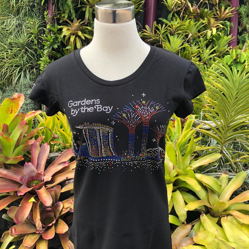 Mrtwlrt Sparkling City in a Garden Scenery Ladies’ T-Shirt (Black)
