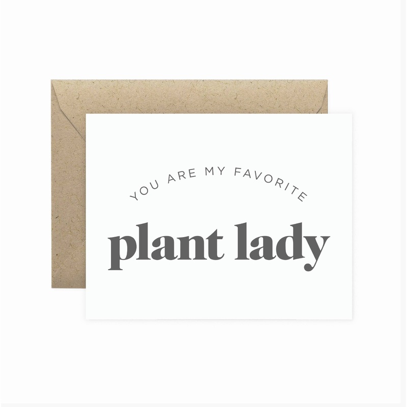 My Favorite Plant Lady Card
