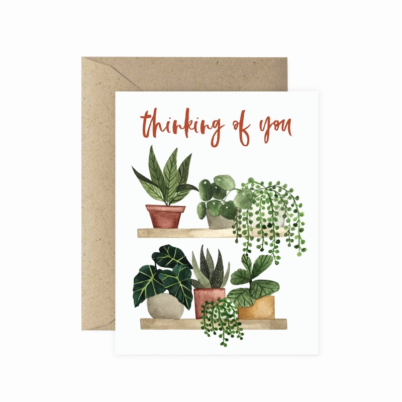 Thinking of You Plant Shelf Card