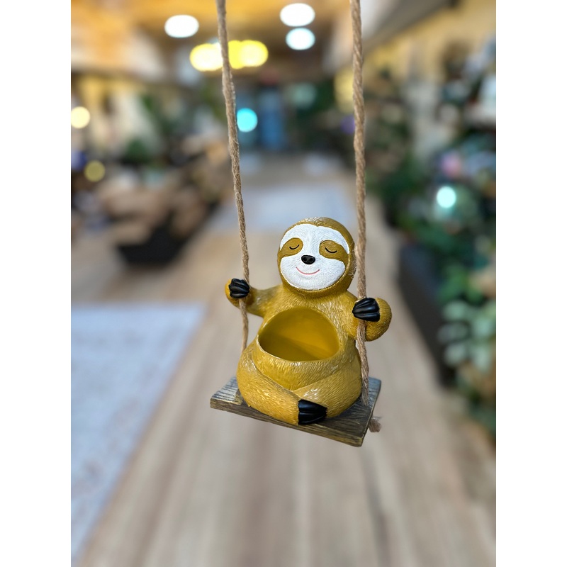 Sitting Sloth Planter