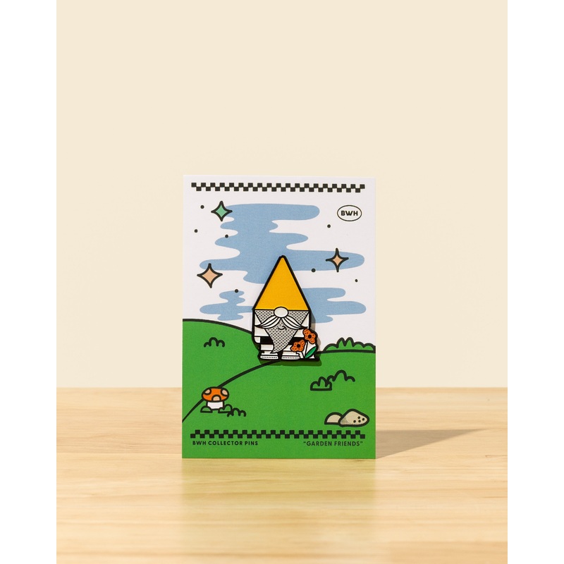 Garden Friends Gnome BWH Collector Pin