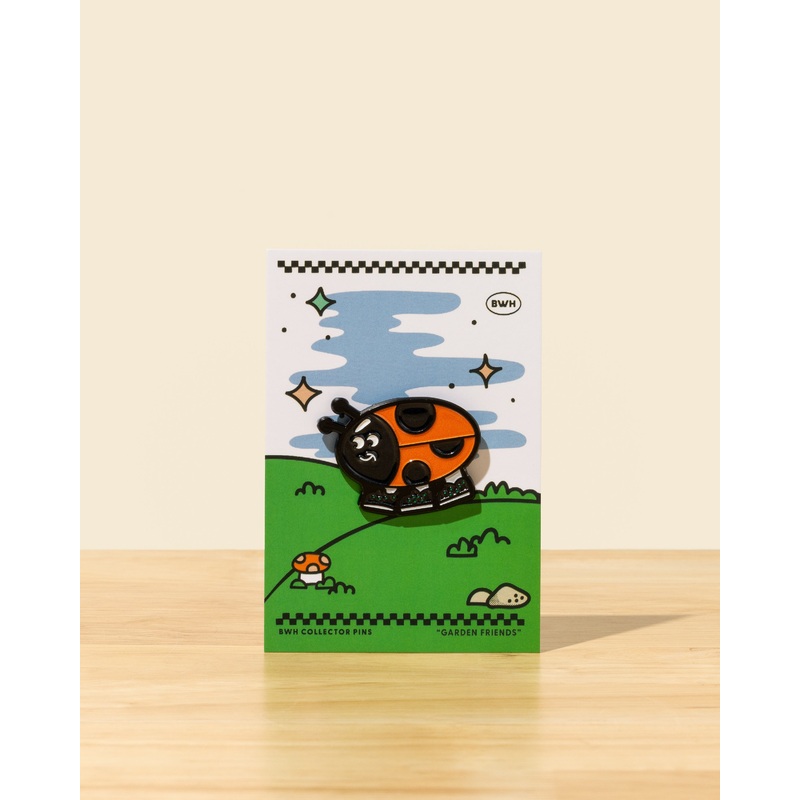 Garden Friends Lady Bug BWH Collector Pin