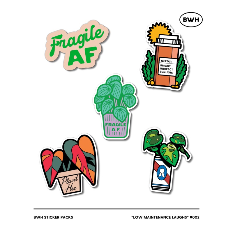 Low-Maintenance Laughs (Sticker Pack)