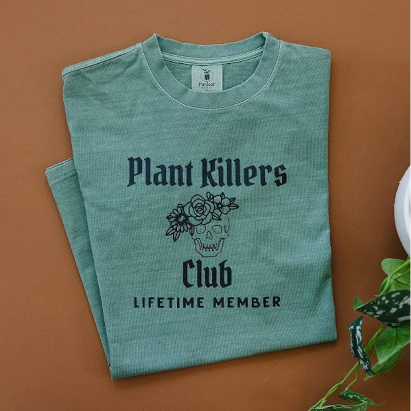 Plant Killers Club T-Shirt|X-Large|Large|Medium|Small