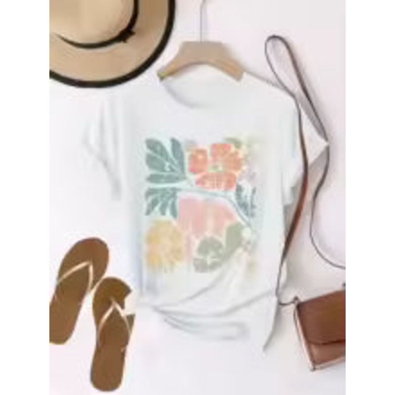 White Flower T-Shirt|Medium|Large
