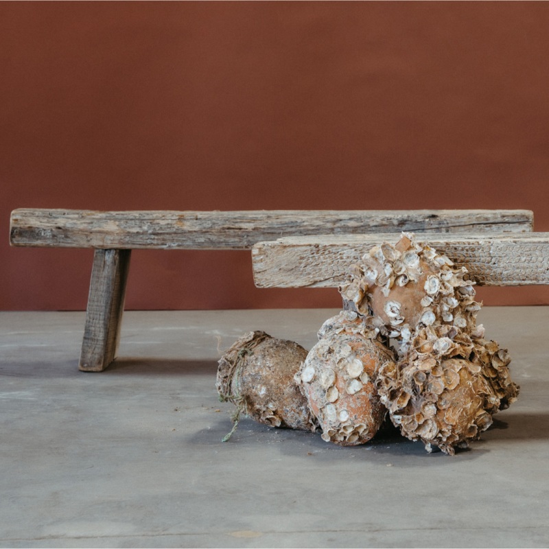 Rustic Teak Bench|54X18X12