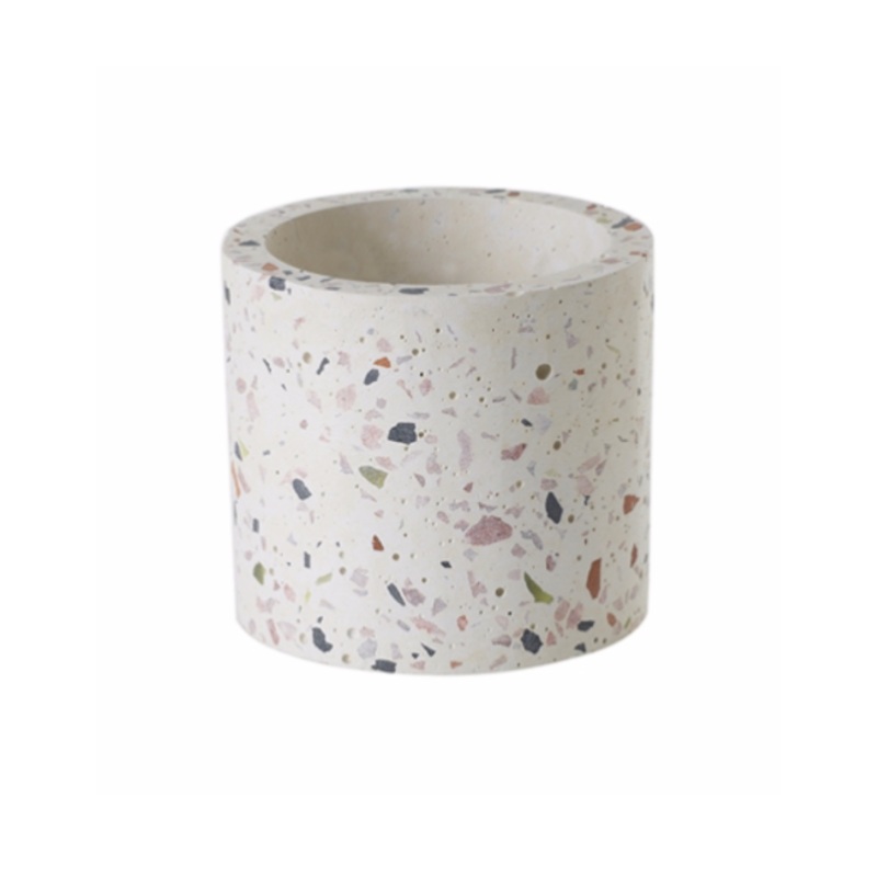 Terrazzo Pot|4.5″x4.5″|7.25″x6″