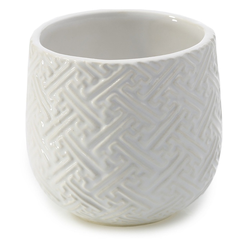 Kabasa Pot (white)|7″x 6.75″