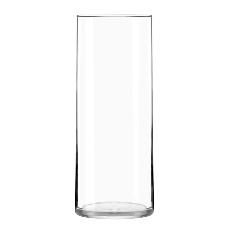 Cylinder Vase Clear Glass|3.25″x8.75″