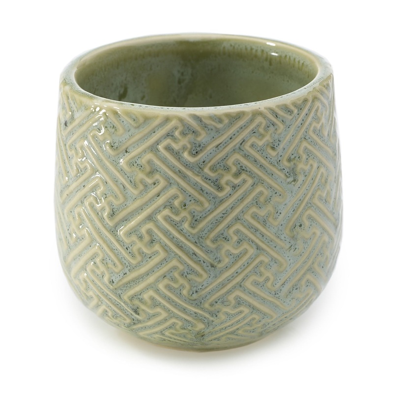Kabasa Pot Seafoam|4.75″x4.75″|7″x6.75″