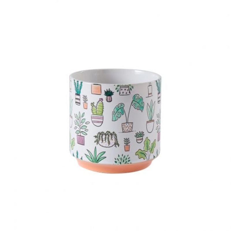 Plant Icon Pot|3.25″x2.75″|4.75″x4.5″