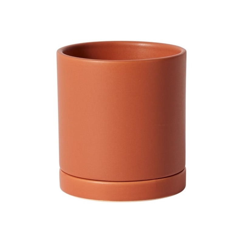 Romey Pot (orange)|4.25″ x 4.75″|5″x5.75″|7.25″x7″